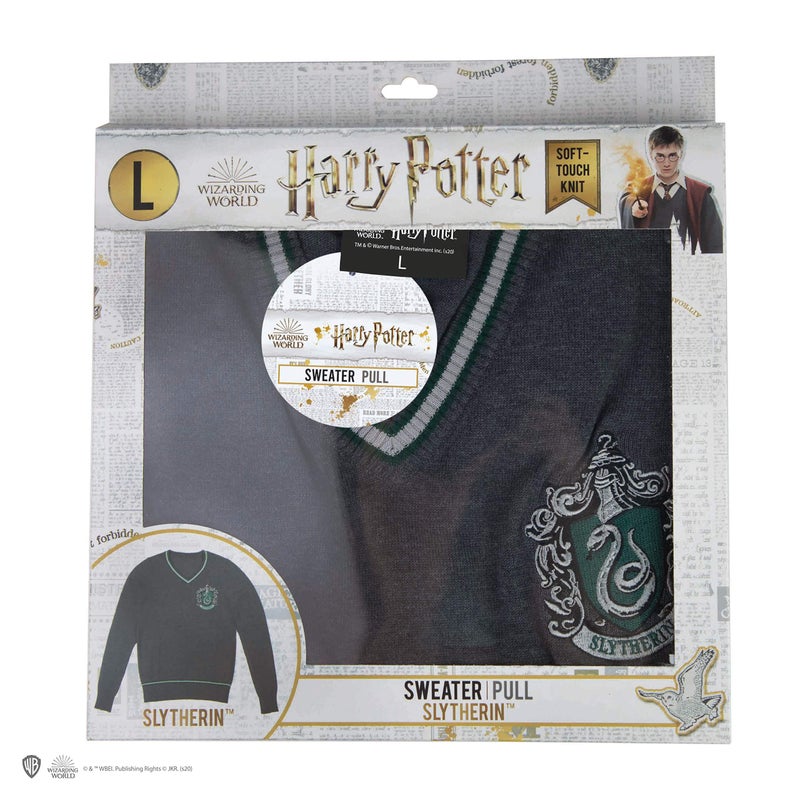 Cinereplicas Harry Potter - Hogwarts Sweater Slytherin - XS/Kids - Official License - Image 4